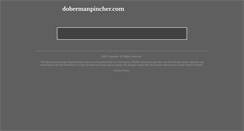 Desktop Screenshot of dobermanpincher.com